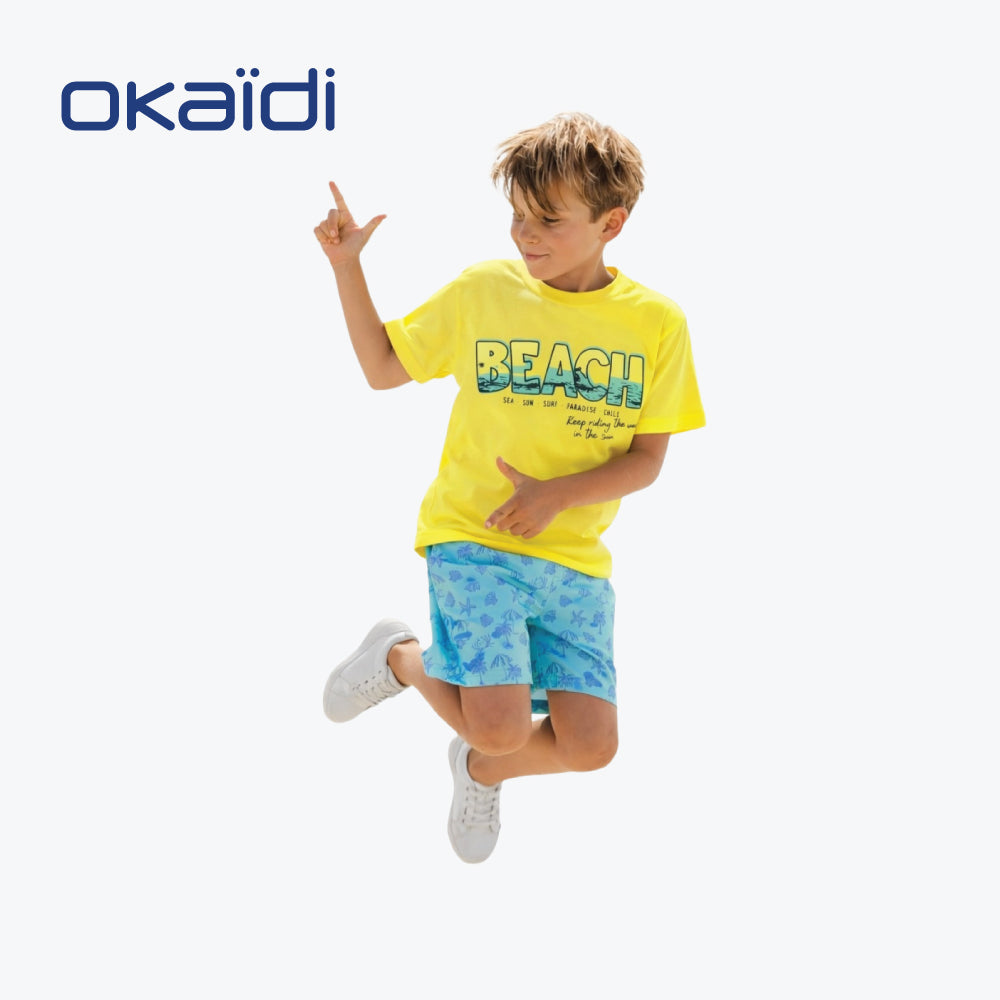 OKAIDI T-SHIRT YELLOW BEACH