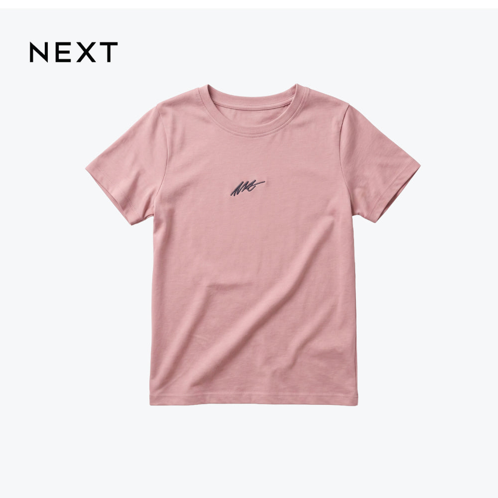 NEXT T-SHIRT TEA PINK WITH SIGNATURE DETAIL