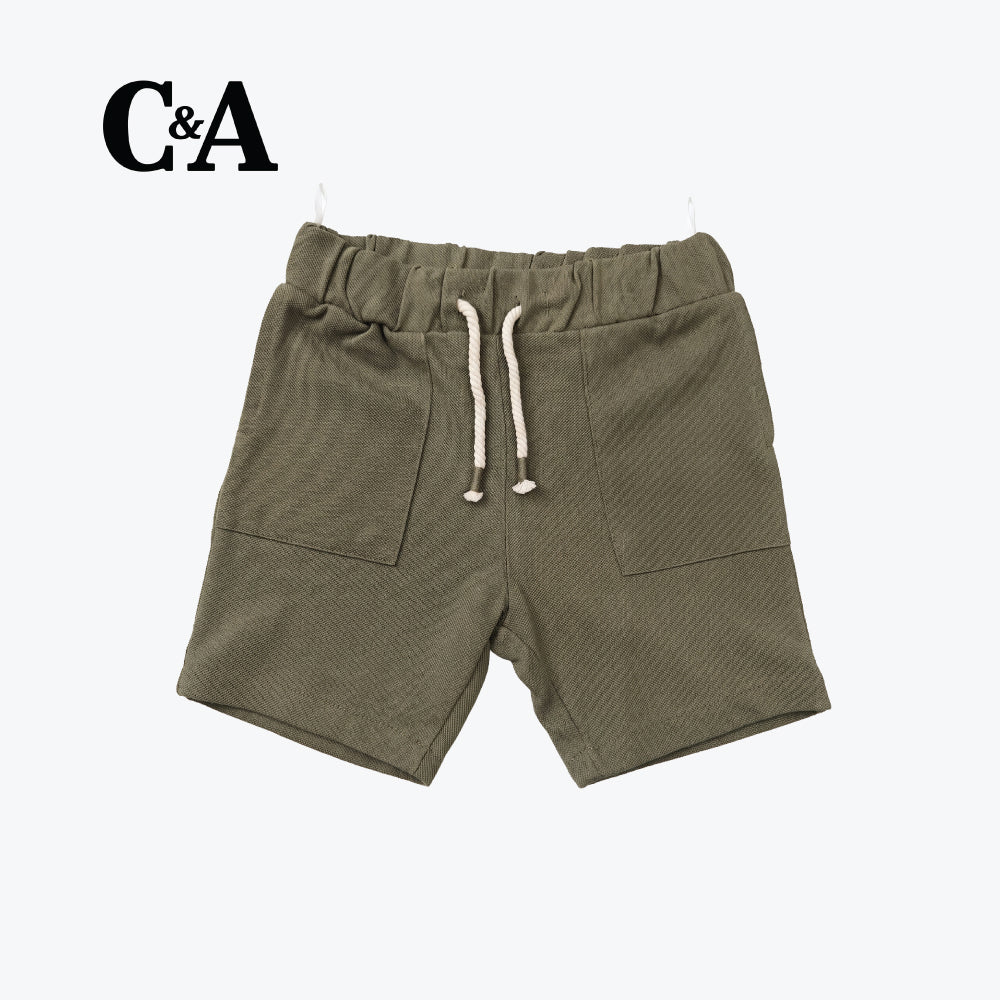 C&A SHORTS OLIVE GREEN COTTON