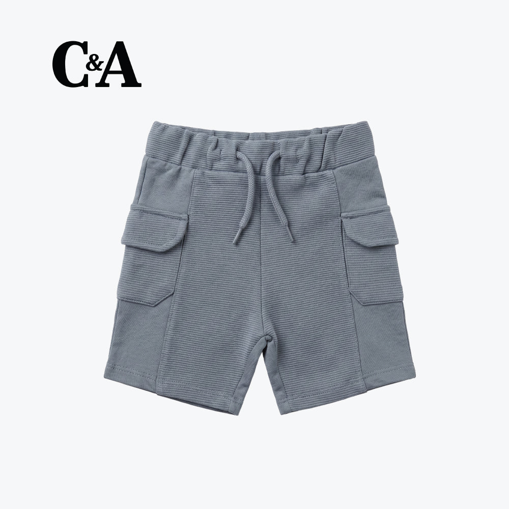 C&A SHORTS COOL GREY COTTON