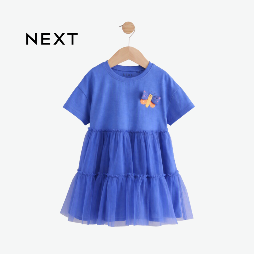 NEXT ROYAL BLUE TUTU FROCK WITH APPLIQUE