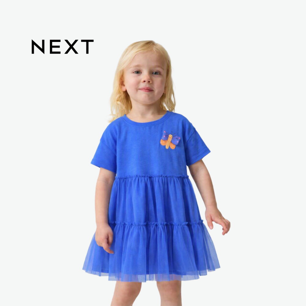 NEXT ROYAL BLUE TUTU FROCK WITH APPLIQUE